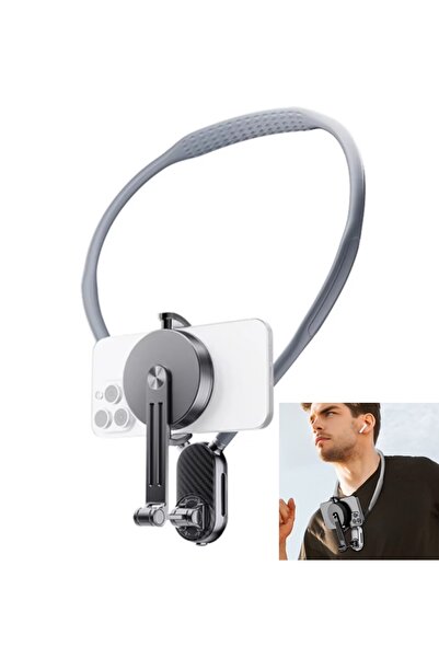 gaman SCS-NH001 Manyetik Boyun Standı, Boyun Telefon Tutucu - Tripodu ( El Ku...