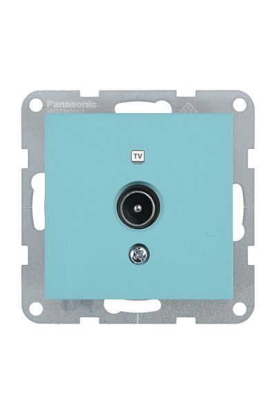 PANASONIC Final TV Socket Mechanism Karre Plus 55 Soft Touch Turquoise