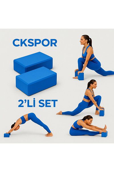 CKSpor Σετ 2 Yoga Block Pilates Yoga Balance Foam 1 ζευγάρι