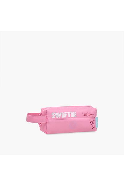Celebrity Icons Taylor Swift Print School Pouch with Zip Closure