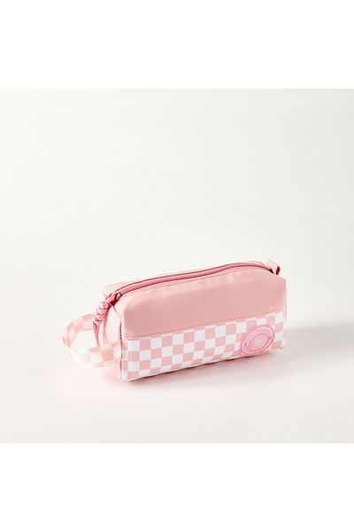 Marshmallow Panelled Pencil Case with Zip Closure