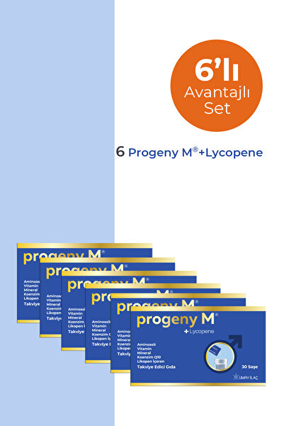 Progeny M ® - , konsantrasyonu ve hareketliliğine katkıda bulunan vitamin ve mineraller - 6 Kutu