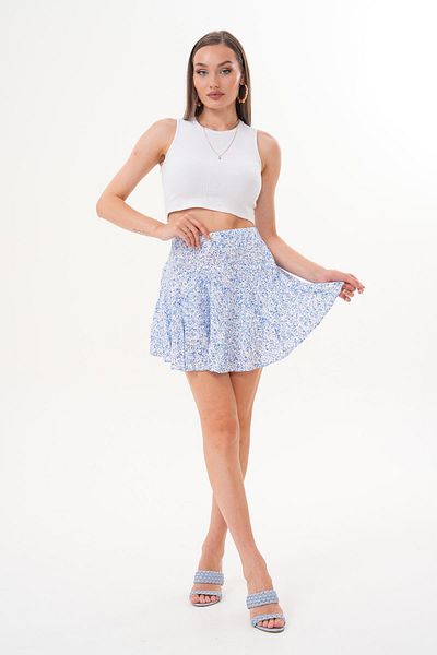 ŞİMAL Fusta cu model pentru femei cu pantaloni scurți 250540 -