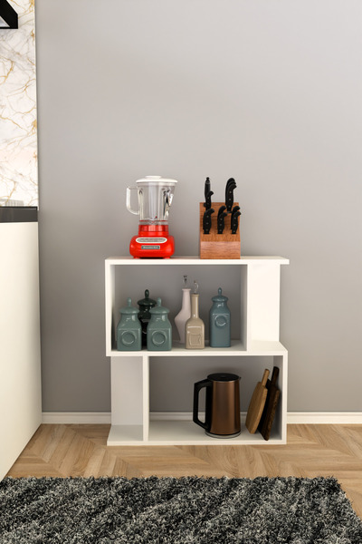 Remaks SCALA 2 RAFLI Mutfak Dolabı Mutfak Rafı Çok Amaçlı Dolap -BEYAZ