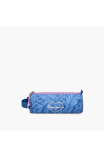 Pepe Jeans Coralie Printed Pencil Pouch with Zip Closure