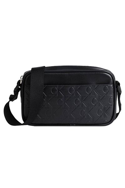 Calvin Klein Men Jeans Black Monogram Soft Cam Bag / Men's Black Handbag Zm0Zm03000 Ogk