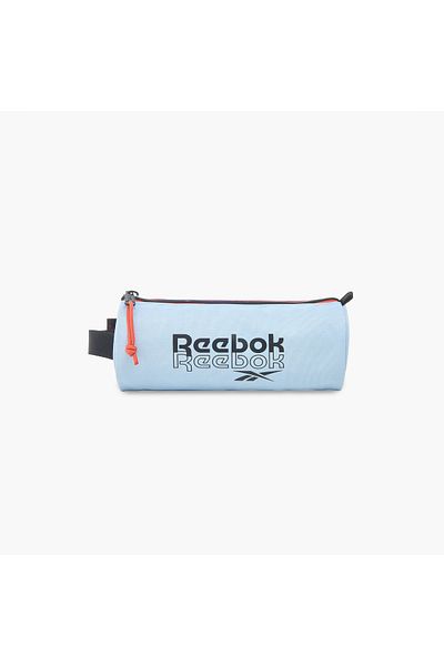 Reebok Logo Print Pencil Pouch with Zip Closure
