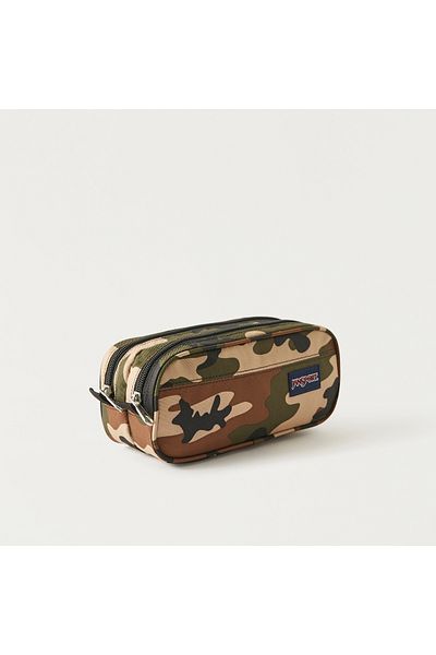 Jansport Camoflauge Print Pencil Case with Zip Closure