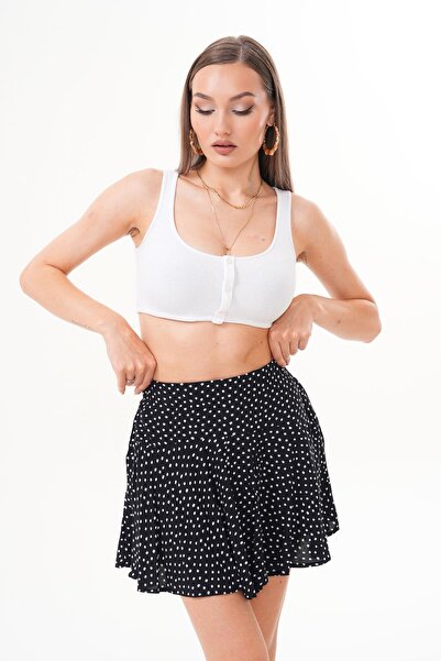 ŞİMAL Women's Patterned Skirt with Shorts 250540 -