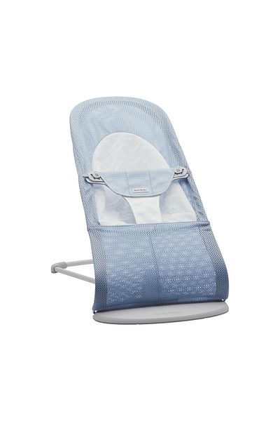 BabyBjörn BabyBjorn Balance Soft Mesh Baby Rocker, Sky Blue/White