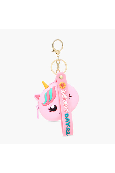 Lifestyle Unicorn Accent Keychain with Lobster Hook