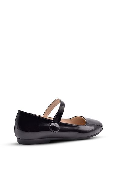 kids A more Florence Girl's Blunt Toe Black Color Ballerina Shoes