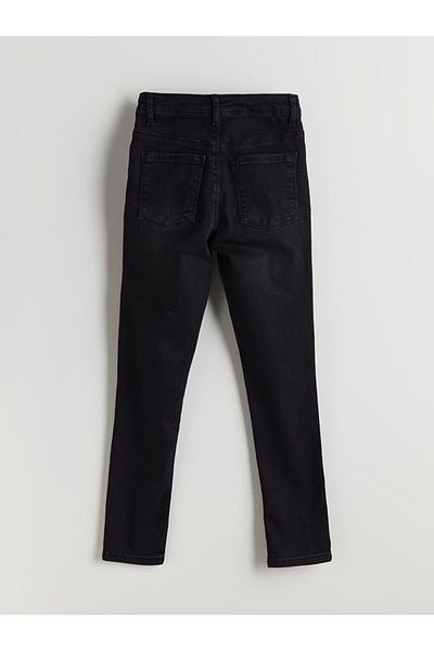 LC Waikiki Lcw Kids Girl's Jeans Trousers with Adjustable Elastic Waist