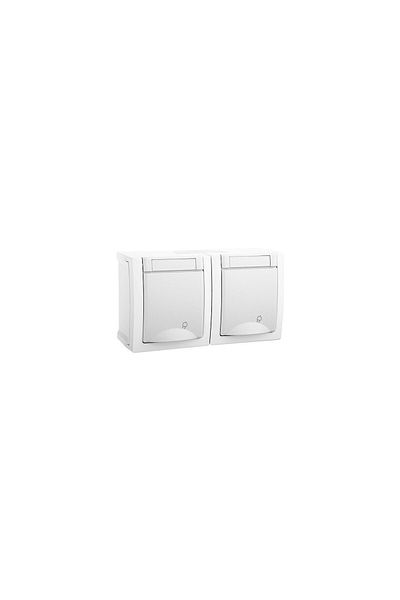 PANASONIC Double Schuko Socket IP54 Pacific