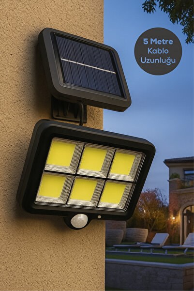 Arfseb Güneş Enerjili Bahçe ve Garaj Lambası- 5m Kablolu, Suya Dayanıklı, Oto...