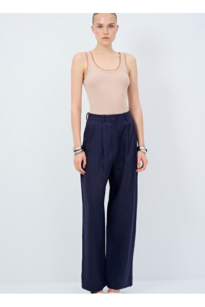 adL Pileli Bol Paça Pantolon