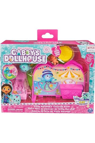 SPIN MASTERR Playset Gabby's Dollhouse, Kitty Narwhal's Carnival Room