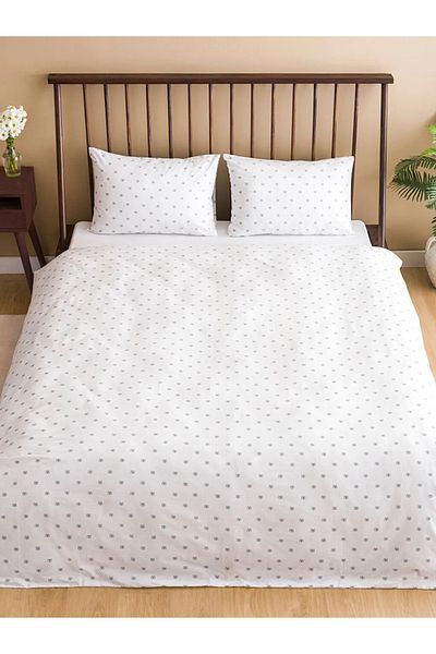 LC Waikiki LCW HOME EYE Set husă pilotă dublă din bumbac imprimat