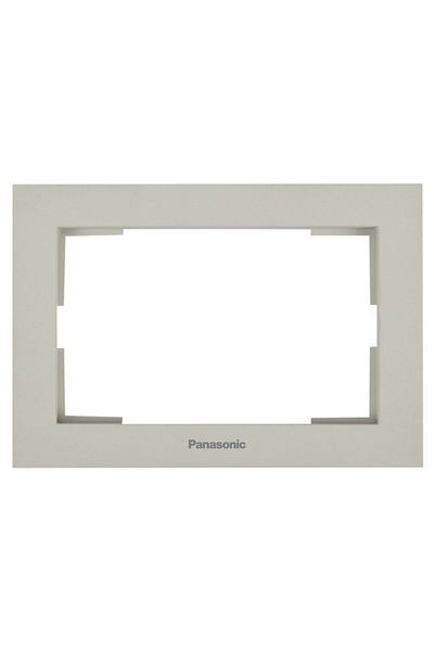 PANASONIC Double Socket Frame Karre Plus 55 Soft Touch Sandstone