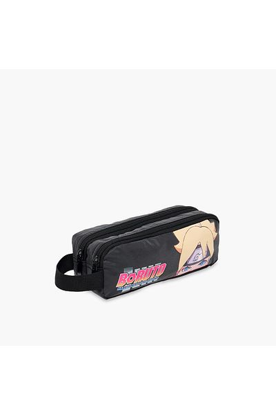 NARUTO Print Pencil Case with Zip Closure