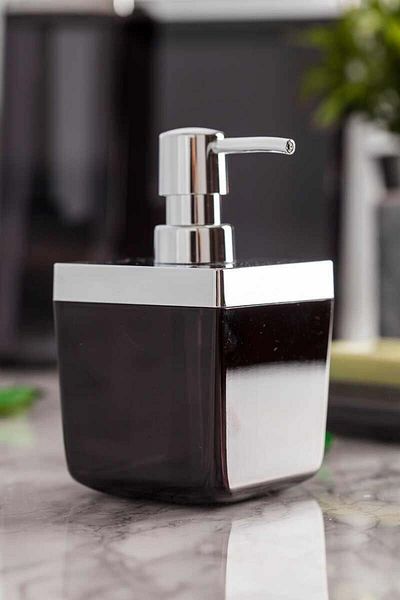 Prima Nova Primanova Tuscany Liquid Soap Dispenser Transparent Black