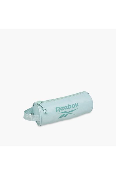 Reebok Logo Print Pencil Pouch with Zip Closure