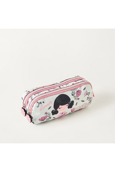 MUST All-Over Print Pencil Case with Zip Closure