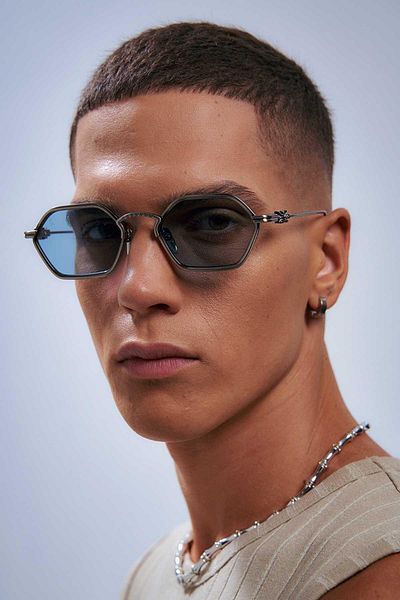 Bilge Karga Vhalen Silver Blue Men's Sunglasses
