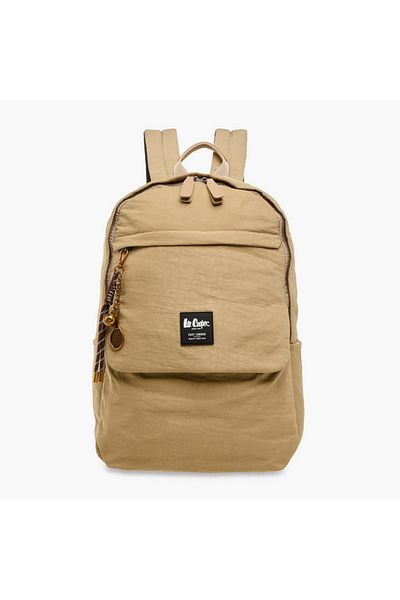 Lee Cooper Logo Applique Backpack with Adjustable Strap - 32x13x45 cm