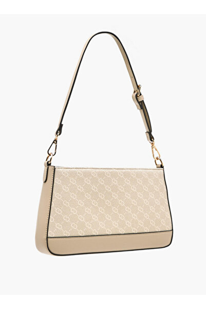 Celeste Monogram Print Crossbody Bag with Detachable Strap and Zip Closure - W 5 x H 16.5 x D 28 cm