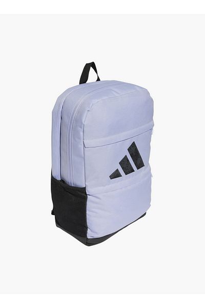 adidas Girls Logo Print School Backpack with Adjustable Straps and Zip Closure