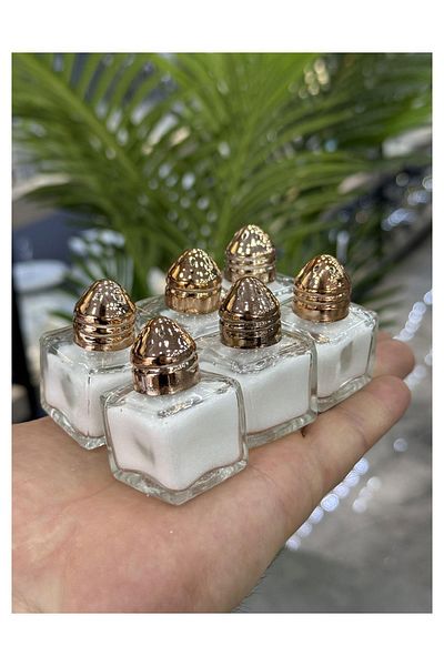Doğudeko Mini Square 6-Piece Salt Shaker Bronze