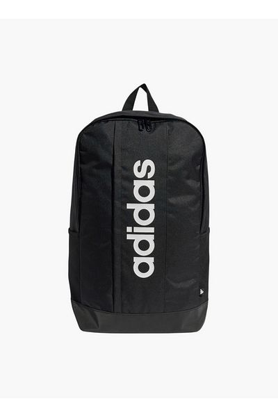 adidas Logo Print School Backpack with Adjustable Straps and Zip Closure