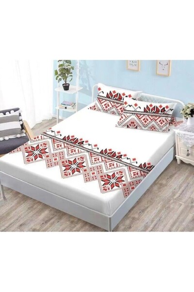 OEM Set cuvertură de pat și fețe de pernă, Finet, 3 piese, 2 persoane, imprim...