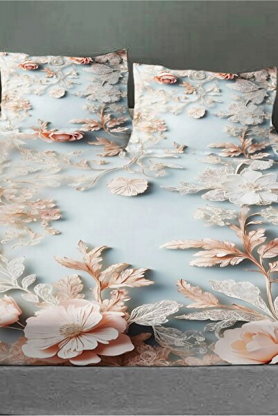 MonoHome 100% Cotton Fitted Sheet Special Design 5D Digital 60 Wire Blue Dream