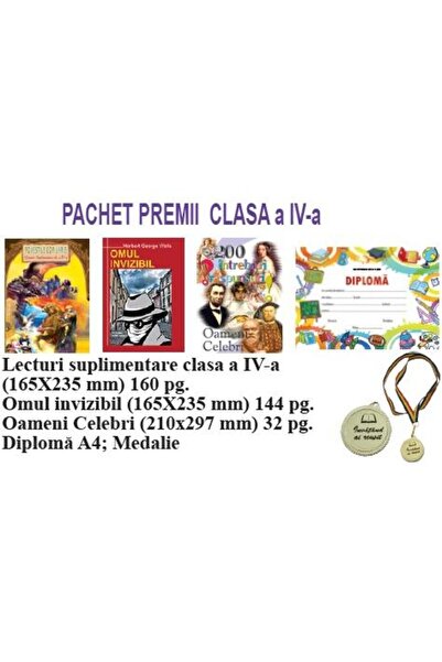 Editura Europontic Pachet premii pentru clasa a IV-a, varianta 1 (Lec