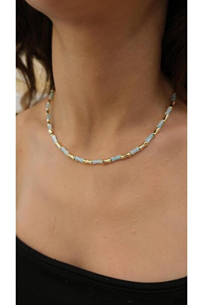 Jerie Gold Kemik Figür Renk Detaylı Kolye