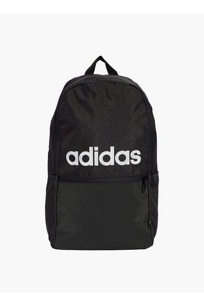 adidas حقيبة ظهر مدرسية بطباعة شعار مع أحزمة قابلة للتعديل وسحاب للإغلاق