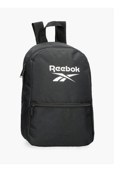 Reebok Logo Print School Backpack with Adjustable Straps and Zip Closure - 38x19x43 cm
