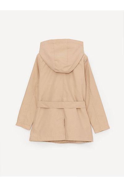 LC Waikiki LCW Kids Hooded Basic Girl's Trench Coat