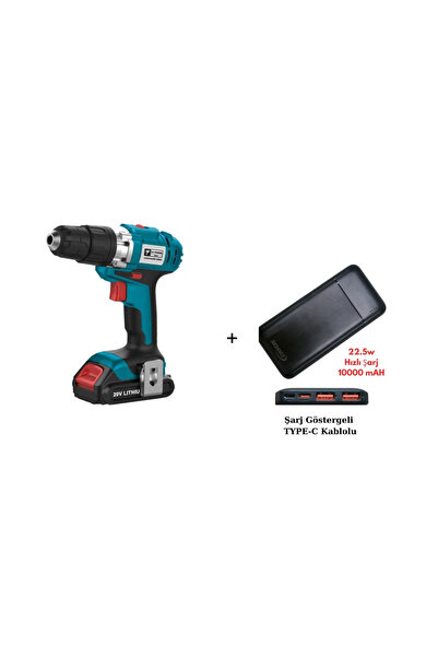 catpowertools Catpower E5102 20V 1.5Ah Li-ion Çift Akülü Matkap Vidalama + Ak...