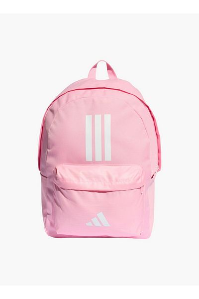 adidas Girls Logo Print School Backpack with Adjustable Straps and Zip Closure