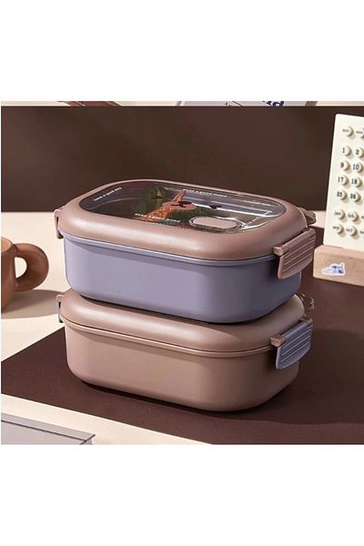 PRATİKOBA Compartmented Stainless Steel Food Box