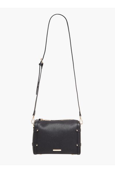 Celeste Textured Crossbody Bag with Zip Closure and Adjustable Strap