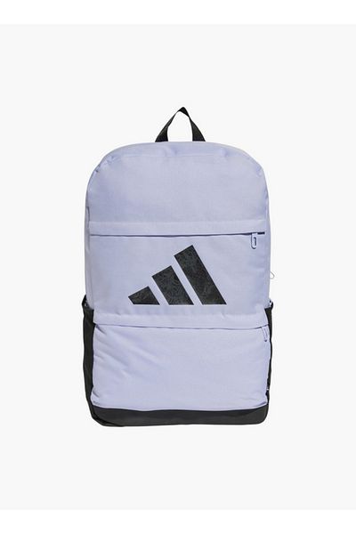 adidas Girls Logo Print School Backpack with Adjustable Straps and Zip Closure