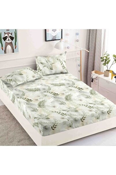 JOJO HOME Double Bed Cover with Elastic, Jojo Home, Finet, 3 Pieces, Tropical...
