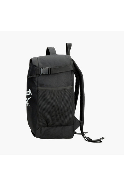 Reebok Logo Print School Backpack with Adjustable Straps and Zip Closure - 38x19x43 cm