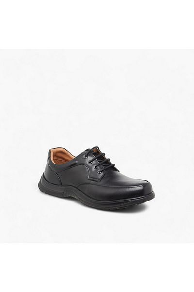 LBL by Shoexpress Solid Lace-Up Derby Shoes