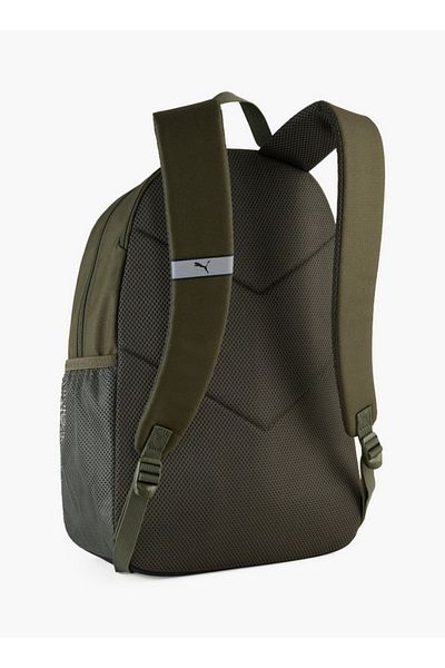 Puma Logo Print School Backpack with Adjustable Shoulder Straps and Zip Closure