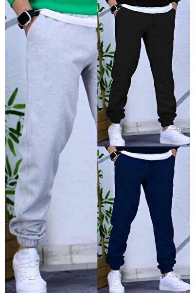 THE WHITE Unisex καλοκαιρινό αθλητικό παντελόνι 3 τεμαχίων από ελαστικό ύφασμα